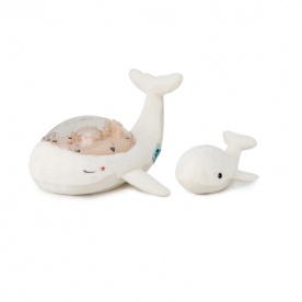 Baleine Musicale et son bébé - Blanche - CLOUD B