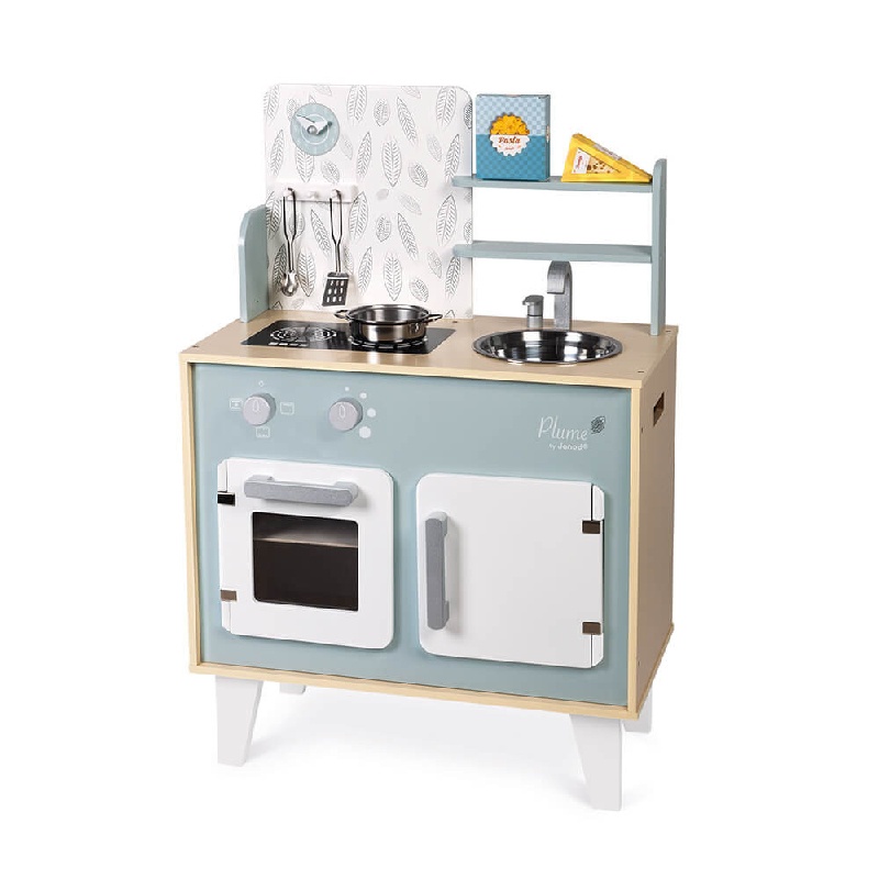 Cuisine Plume en bois Janod jeu d'imitation Dinette - enfant 3 ans