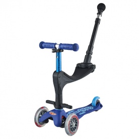 Porteur Mini Micro Deluxe 3en1 Bleu Push Bar - MICRO