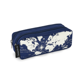 Trousse Double Mappemonde - CARAMEL & CIE