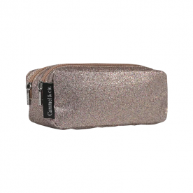 Trousse Double Paillettes Cuivre - CARAMEL & CIE