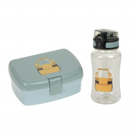 Set Boîte à tartines et Gourde Pelleteuse - LÄSSIG
