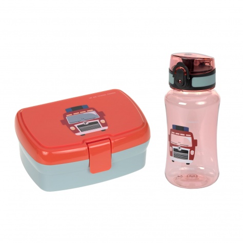 Set Boîte à tartines et Gourde Pompier - LÄSSIG