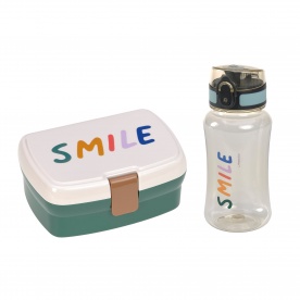 Set Boîte à tartines et Gourde Smile - LÄSSIG