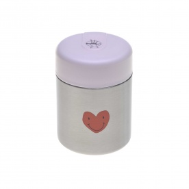 Petit thermos repas isotherme Happy Rascals Cœur Lavande - LÄSSIG