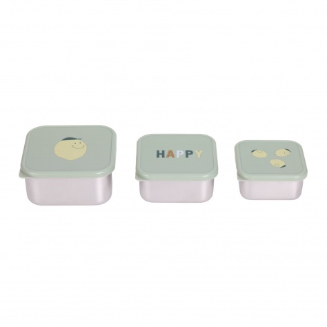 Lot de 3 boîtes à goûter Happy Fruits Cerise - LÄSSIG