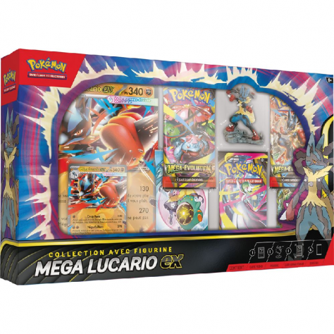 Coffret avec figurine Mega Lucarion Ex - POKÉMON