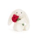 Cream Bunny with Rose - Jellycat