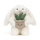 Cream Bunny with Plant - Jellycat