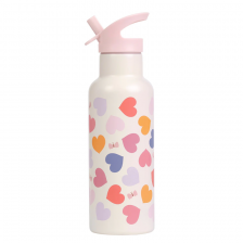Grande Gourde Isotherme Coeurs - A LITTLE LOVELY COMPANY