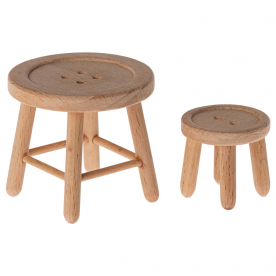 Table et tabouret bouton - Maileg