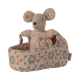 Bébé dans couffin rose - MAILEG