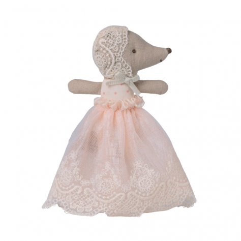 Bébé dans couffin rose - MAILEG