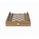 Jeu d'échecs en chêne et noyer 27 cm - MANOPOULOS