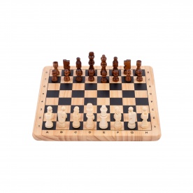 Jeu d'échecs en bois 29 cm