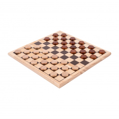 Jeu de dames en bois 29 cm