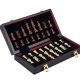 Jeu d'échecs pliable en frêne 24,5 cm