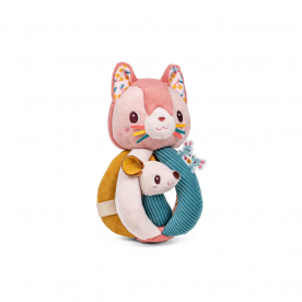 Hochet à poignées Jeanne le chat - LILLIPUTIENS