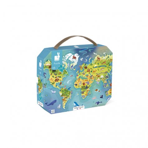 Puzzle Le monde 100 Pièces - JANOD