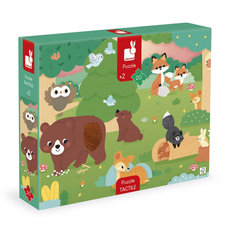 Puzzle Tactile La forêt 20 pièces - JANOD