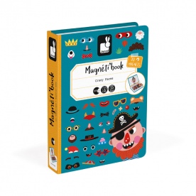 Magnéti'Book Crazy Faces Garçon 70 magnets - JANOD