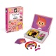 Magnéti'Book Crazy Faces Fille 55 magnets - JANOD