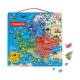 Carte d'Europe Magnétique (bois) - JANOD