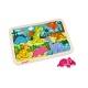 Chunky Puzzle Dinosaures 7 pièces (bois) - JANOD