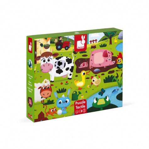 Puzzle Tactile de la Ferme 20 pièces - JANOD