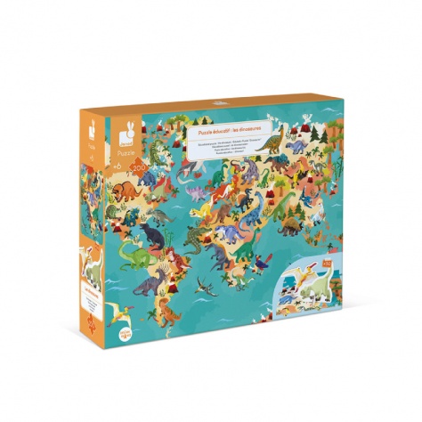 Puzzle Éducatif Géant Dinosaures 200 pièces - JANOD