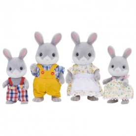 La Famille Lapin Gris - SYLVANIAN FAMILIES