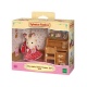 Fille Lapin Chocolat et Bureau - SYLVANIAN FAMILIES