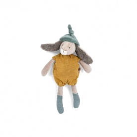 Petite Peluche Lapin Ocre - Trois Petits Lapins - MOULIN ROTY
